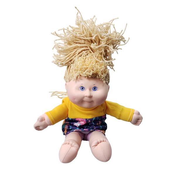 Hasbro Other - Vtg 1990 Hasbro First Edition Cabbage Patch Doll Mermaid Dress Blonde Blue Eyes